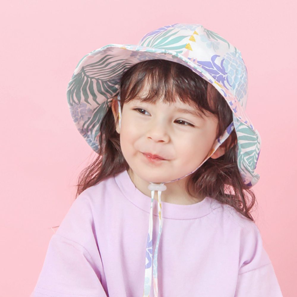 韓國 Babyblee - 熱帶雨林遮陽帽-粉藍