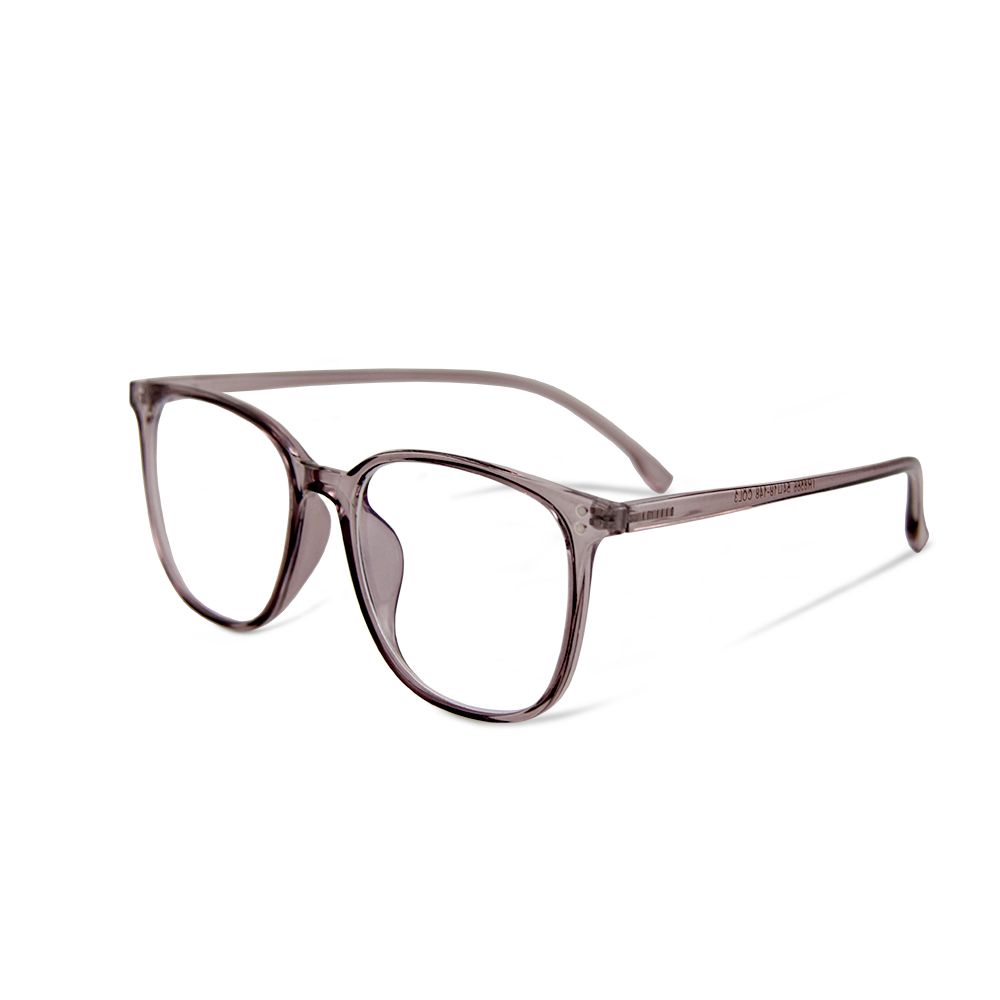 ALEGANT - 日雜經典百搭款TR90輕量透視感迷蝶紫色方框UV400濾藍光眼鏡