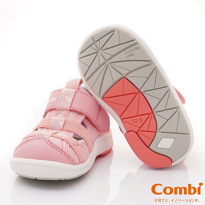 日本 Combi - COMBI醫學級NICEWALK兒童成長機能鞋-A2301PI(寶寶段)-休閒鞋-粉