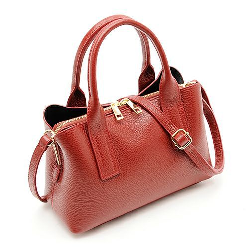 日本 FIRANO - STORY雜誌掲載 x 義大利製小牛皮系列 鱷魚紋側背兩用迷你手提包-GY