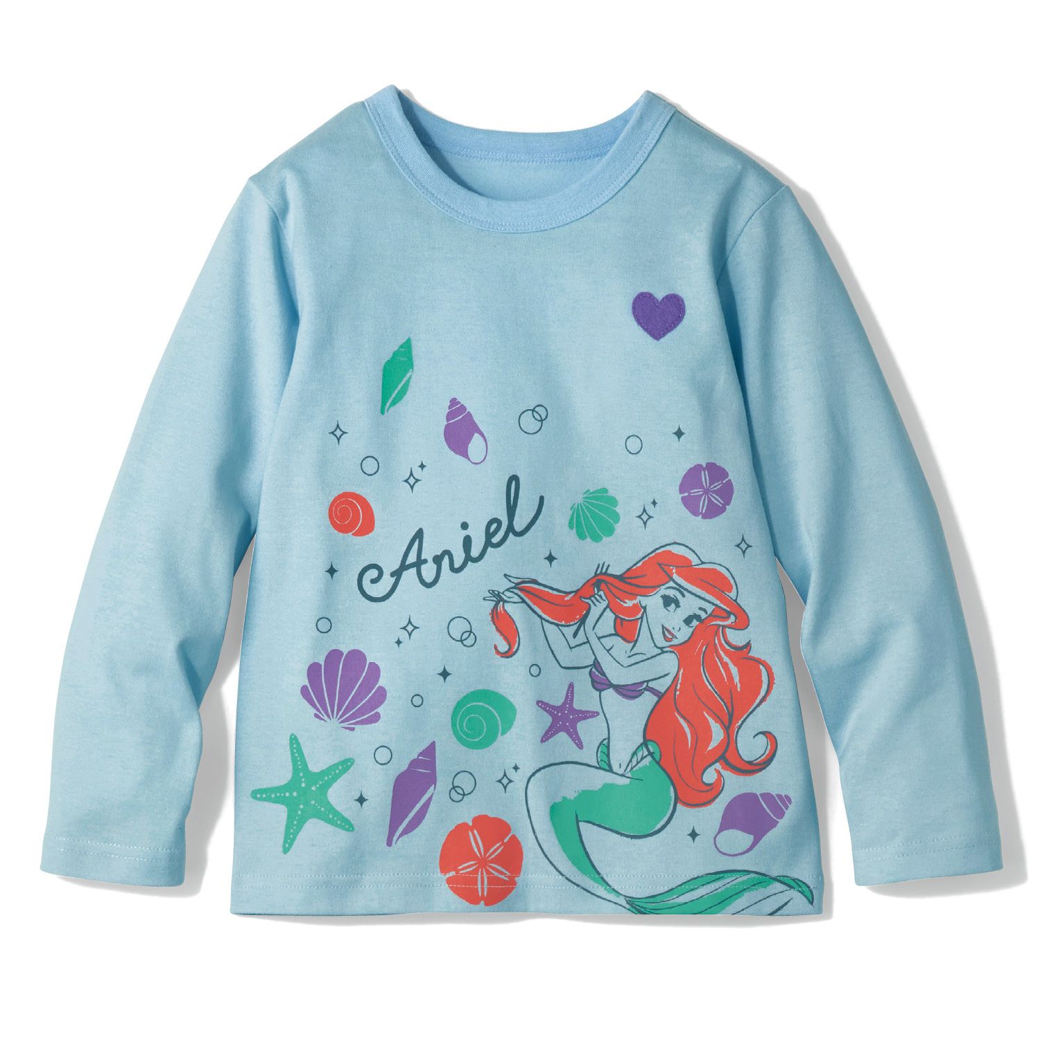 日本千趣會 - 迪士尼純棉長T-艾莎雪花-白