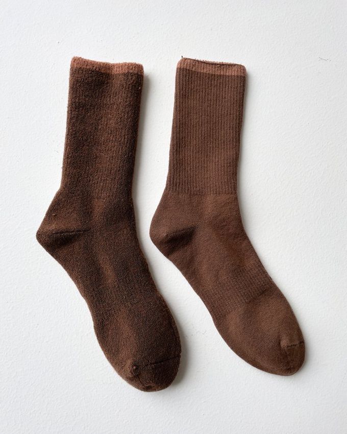 韓國Marian - 撞色百搭中筒襪-黑色 (Free)