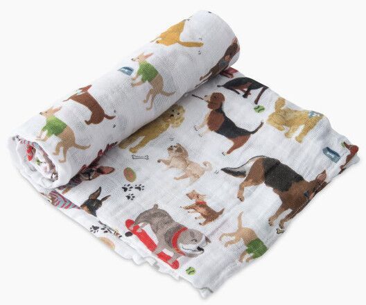 美國 Little Unicorn - 純棉紗布巾單入組-小狗當家