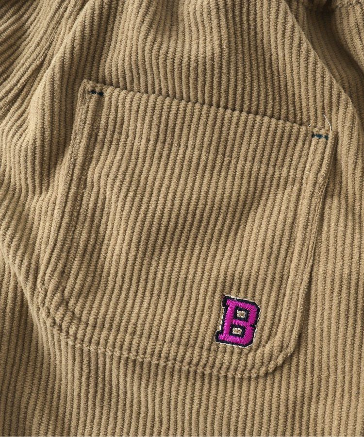 日本 BREEZE - 燈芯絨裏起毛保暖長褲-粉紅