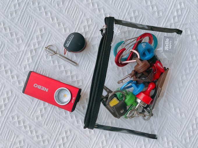 香港百寶袋王 Bagtory HK - Hello Mini 多用途迷你袋-黑+灰+米