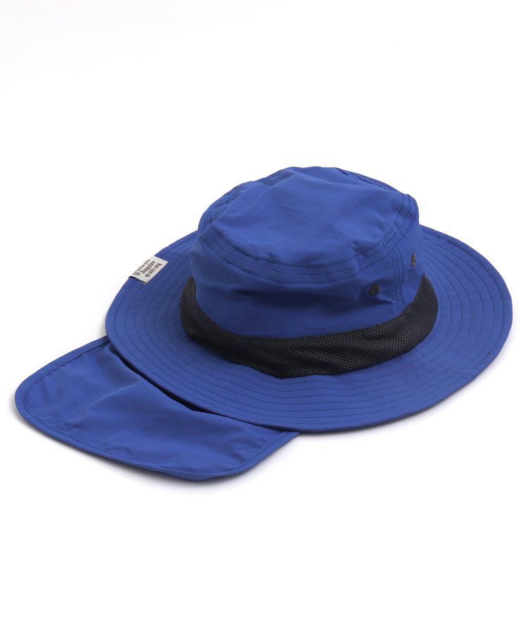 日本 BREEZE - 抗UV 後頸可收納遮陽帽-彩虹色