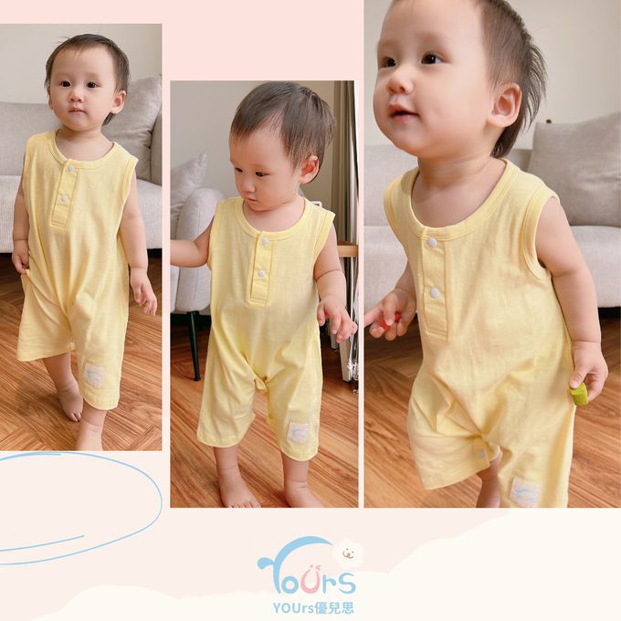 YOUrs - 棉甜無袖連身衣-桔梗紫