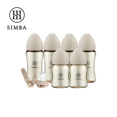 Simba 小獅王辛巴 - 咬咬喝喝進階組！新生起手包-日常型-杏茶