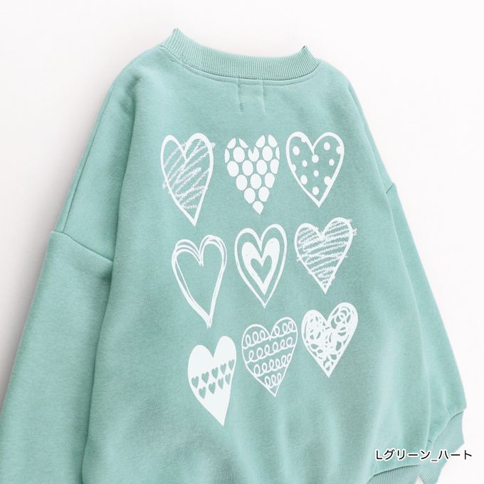 日本 BRANSHES - 裏起毛 可愛女孩縮口長袖上衣-兔子-粉紅