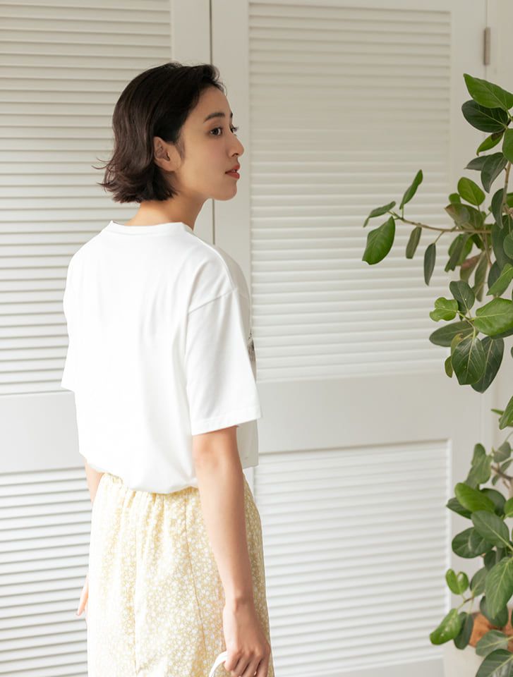 日本 fifth - 小碎花清新長裙-綠