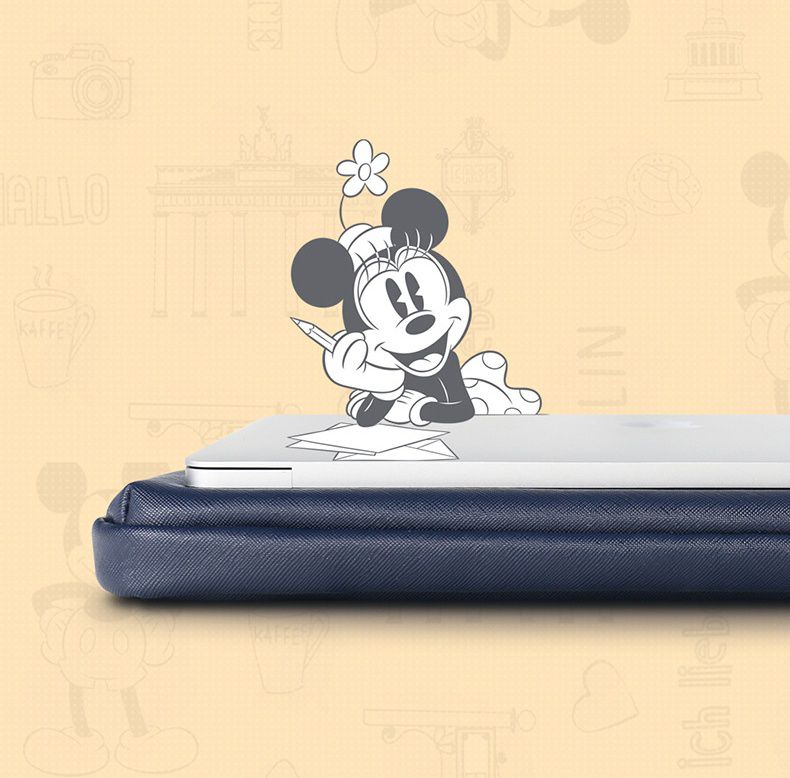 迪士尼手提電腦包-MICKEY MOUSE-深藍+米白