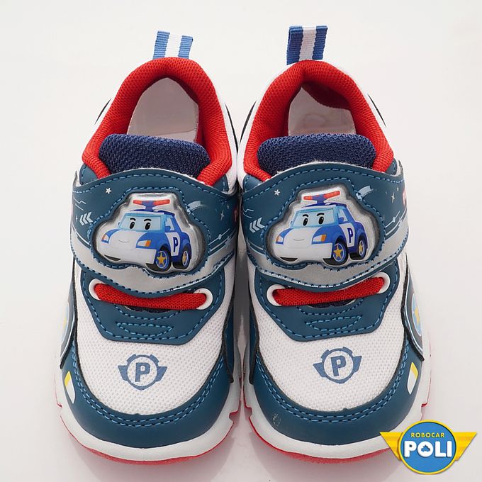 台灣製波力電燈運動童鞋(中小童段)-運動鞋-藍