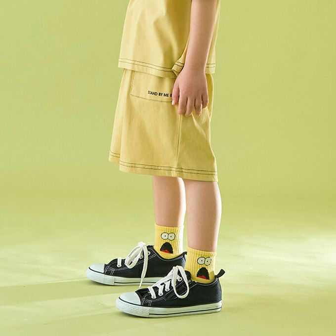 日本 b-ROOM - 柔軟舒適縫線短褲-水藍