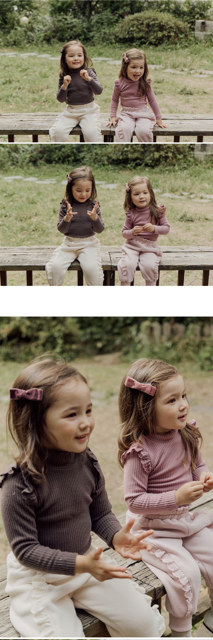 韓國 Puellaflo - 蕾絲布翅膀點綴彈性上衣-深灰咖