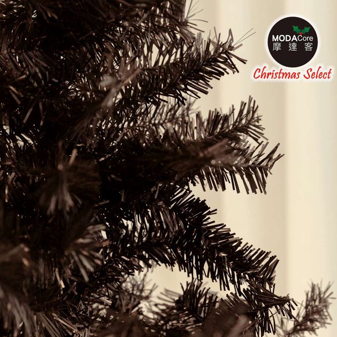 MODACore 摩達客 - 摩達客耶誕★台製7尺/7呎(210cm)特仕幸福型黑色聖誕樹裸樹 (不含配件不含燈)本島免運費