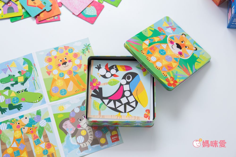 熱銷補貨到【西班牙 APLI 】初階拼圖／旅行遊戲卡／馬賽克拼貼