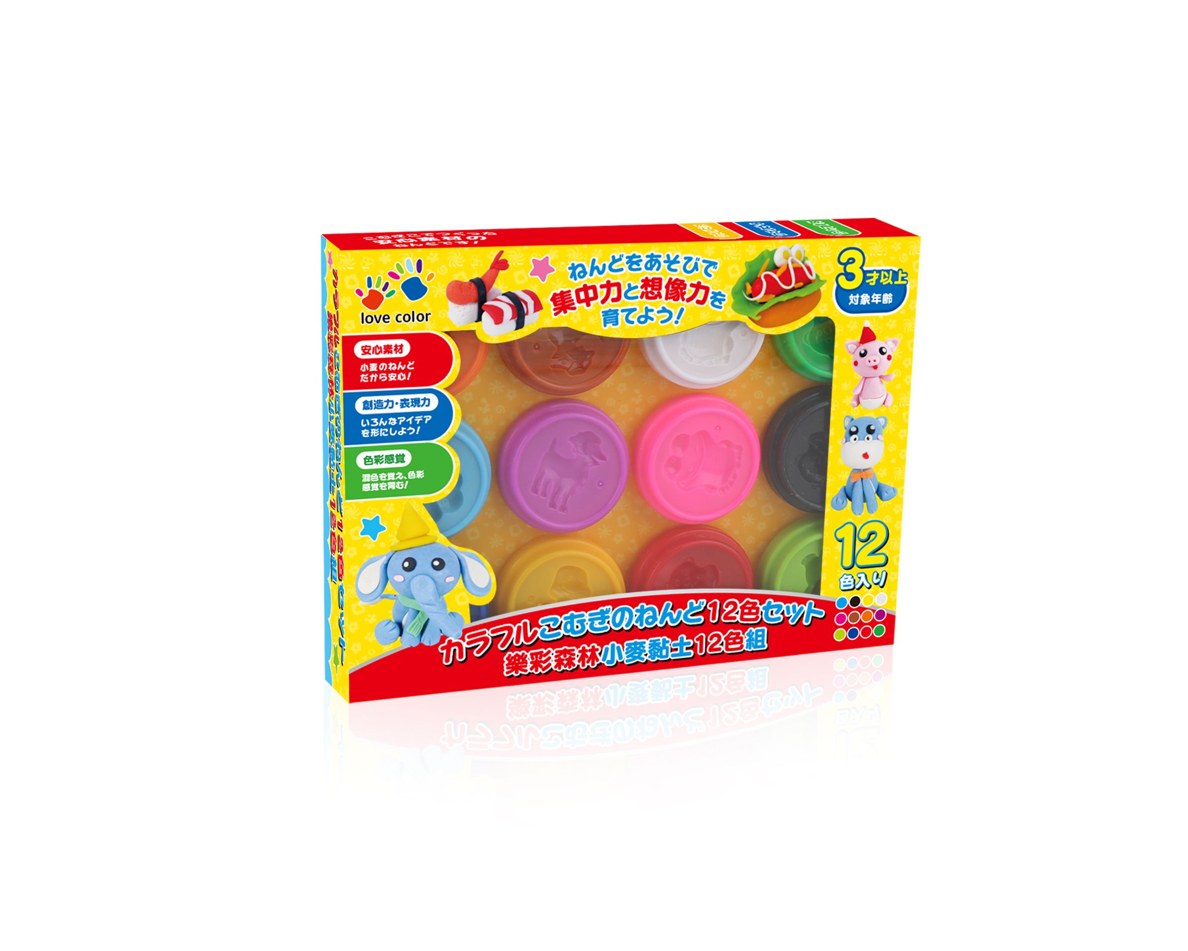 樂彩森林 - 小麥黏土12色組