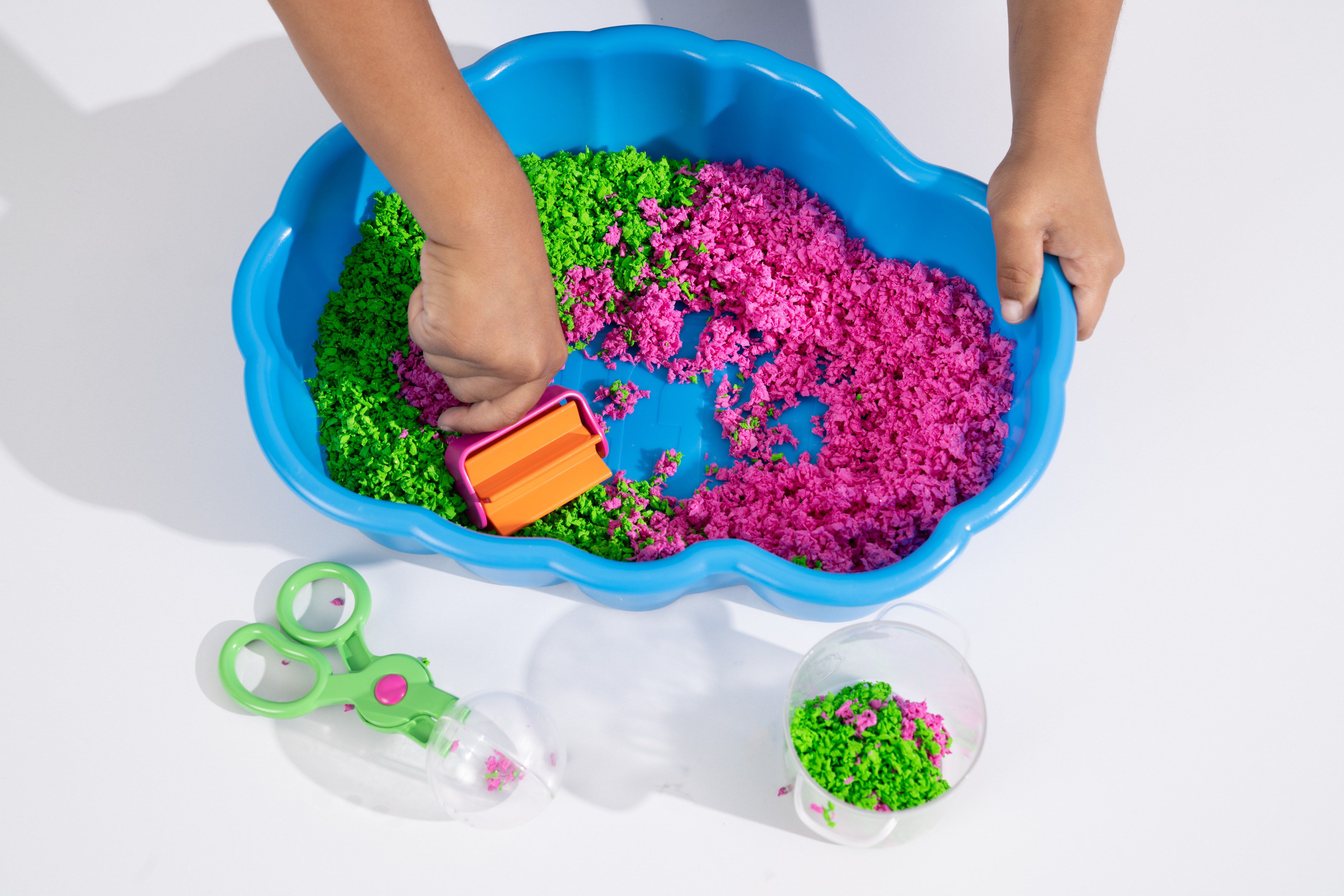 美國 Educational Insights - 魔塑粒粒黏土-空氣鬆土感官盆