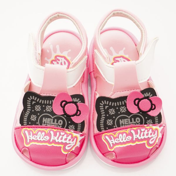 HELLO KITTY - 凱蒂卡通童鞋-餅乾造型BIBI涼鞋款(寶寶段)-粉