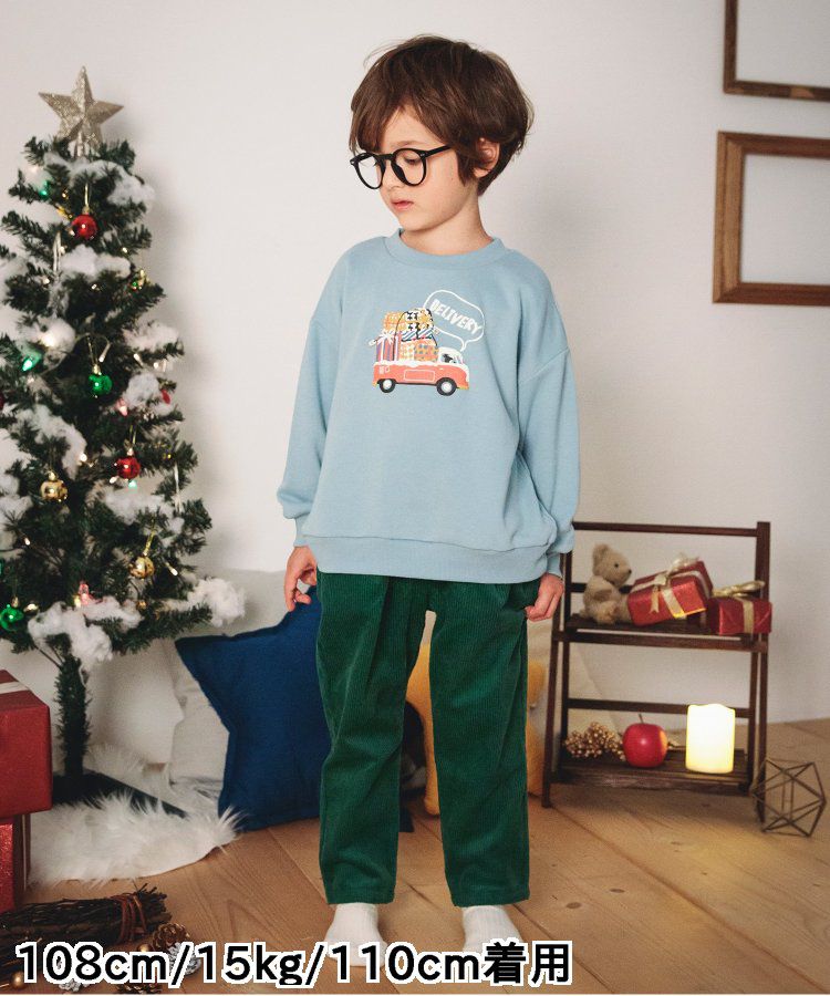 日本 BREEZE - 舒適百搭休閒長褲-暖橘