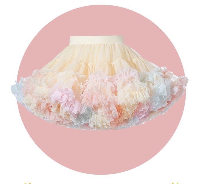 百搭蓬蓬柔軟網紗裙 澎澎裙 