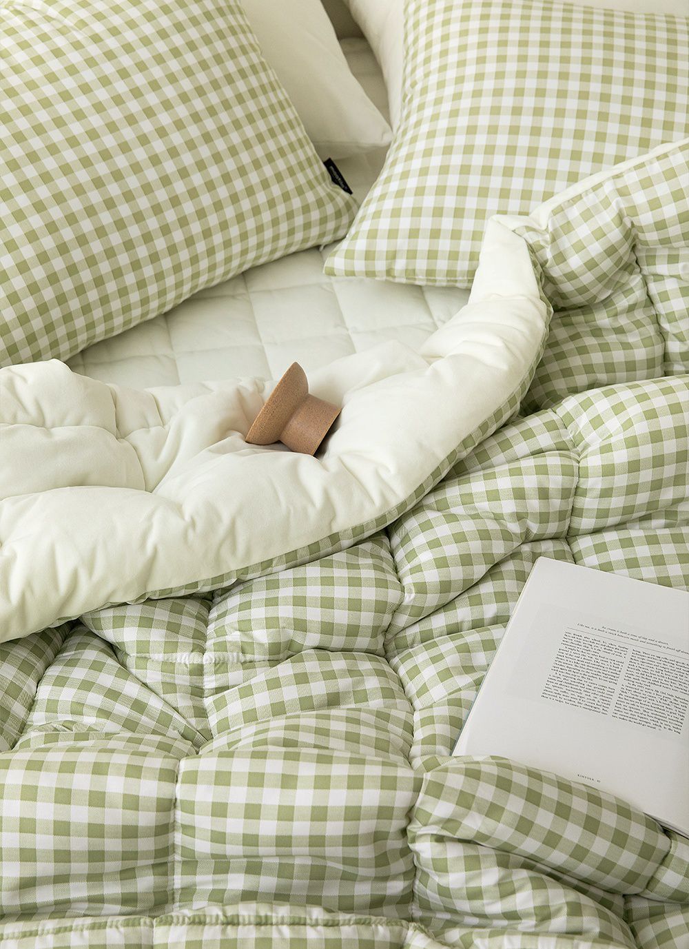 韓國 Maatila - 可水洗超細纖維桃皮感棉被(冬被)-綠茶果凍