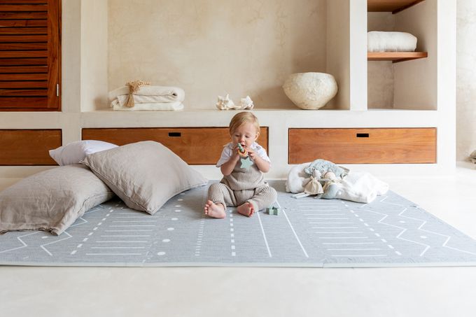 德國 toddlekind - 游牧系列遊戲地墊-風暴灰