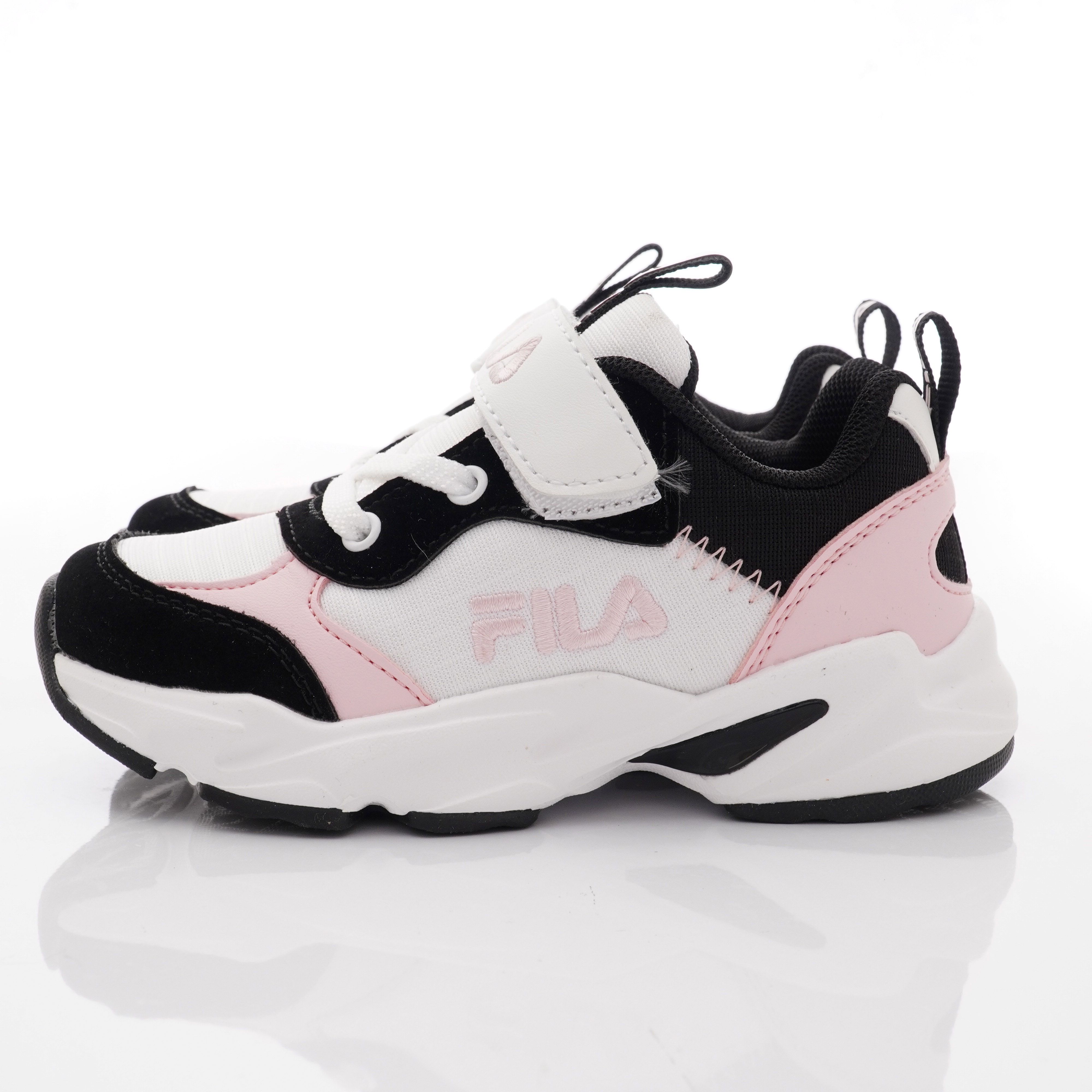 FILA - 經典復古運動鞋款(中小童段)-黑粉