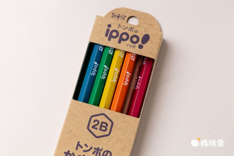 日本文具 TOMBOW - ippo! 蜻蜓牌好握六角鉛筆12支(2B)-馬卡龍色