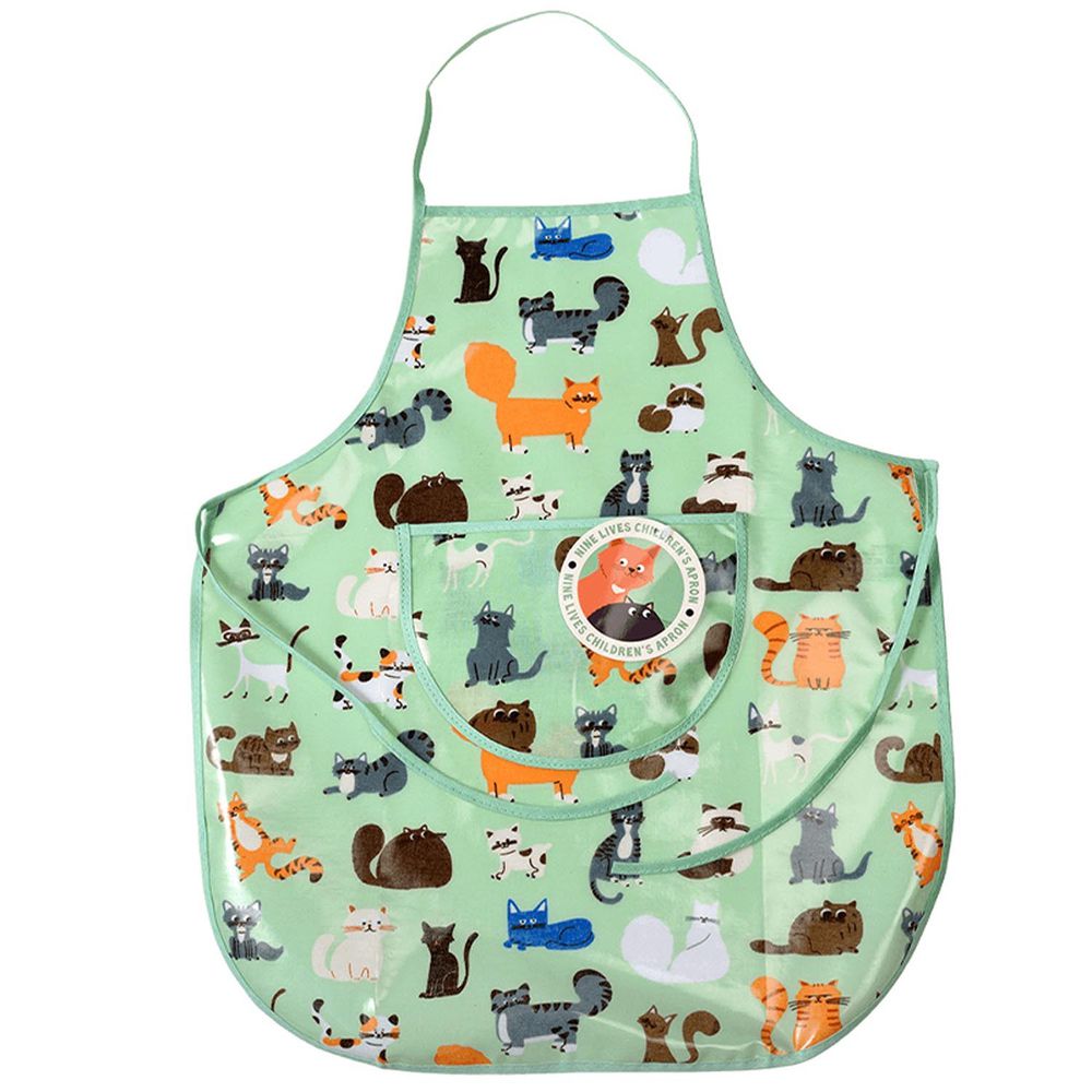 英國 Rex London - 幼兒/兒童料理/烹飪圍裙-萌貓樂園
