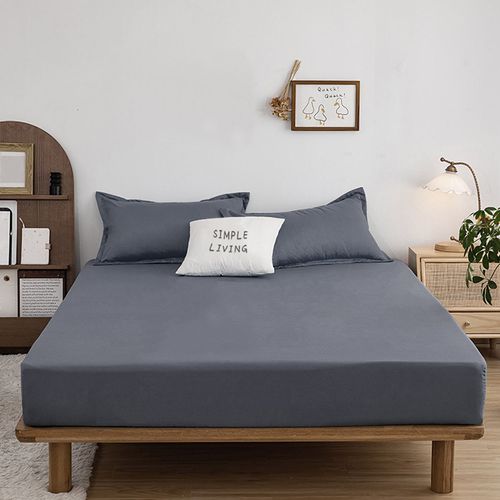 澳洲 Simple Living - 天絲福爾摩沙枕套床包組-台灣製-寧靜灰