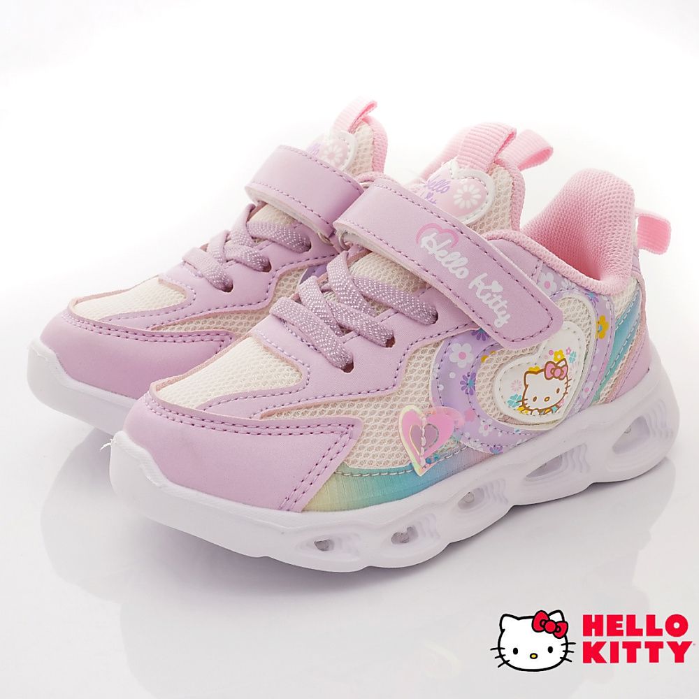 HELLO KITTY - 可愛凱蒂貓甜心電燈運動鞋(中小童段)-紫