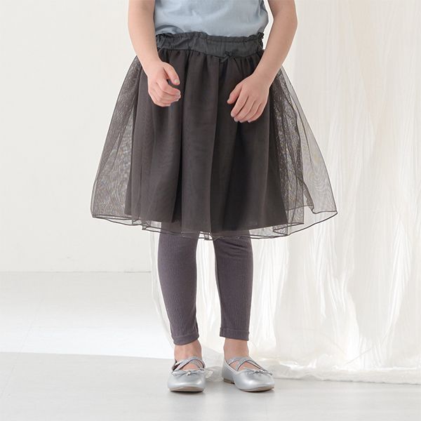 日本 Lycee mine - 搖曳可愛內搭褲紗裙-薄荷綠