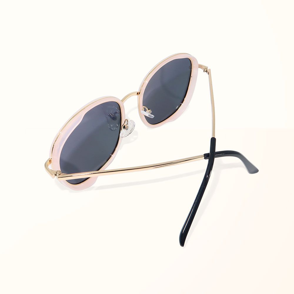 ALEGANT - 韓流微暈粉色水銀寶麗來偏光墨鏡│UV400太陽眼鏡