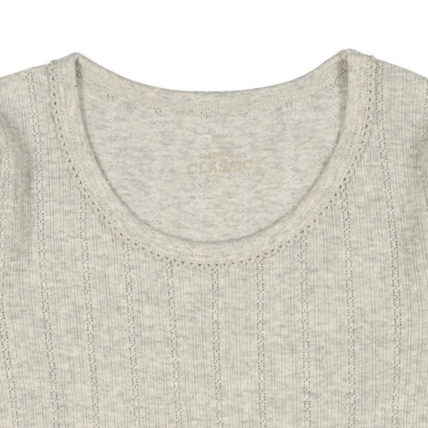 日本西松屋 - 100%柔棉 透氣長袖內搭4件組-素色-粉灰藍