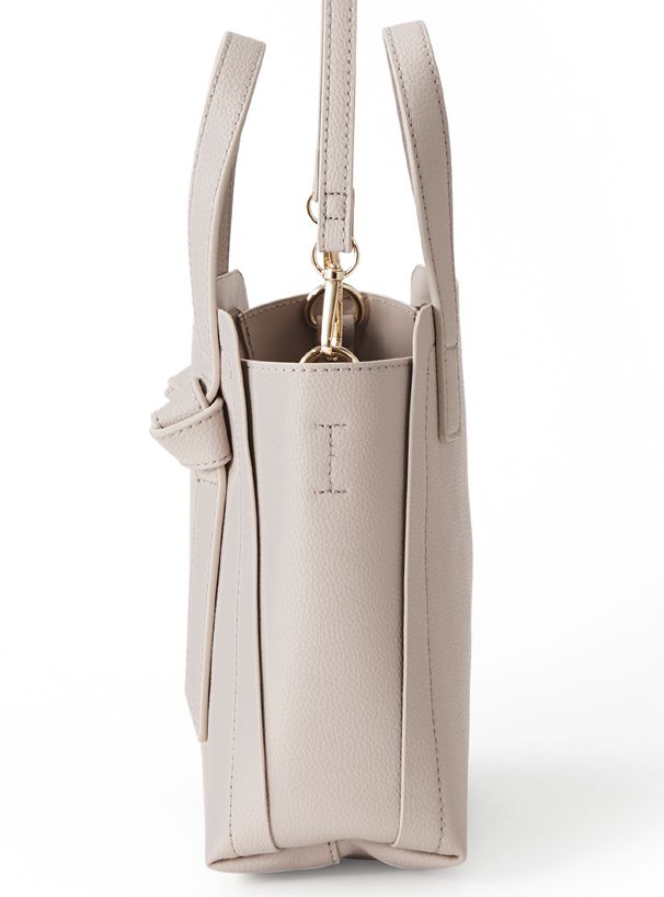 日本 GRL - 簡約紐結造型側背包/手提包-粉 (F)