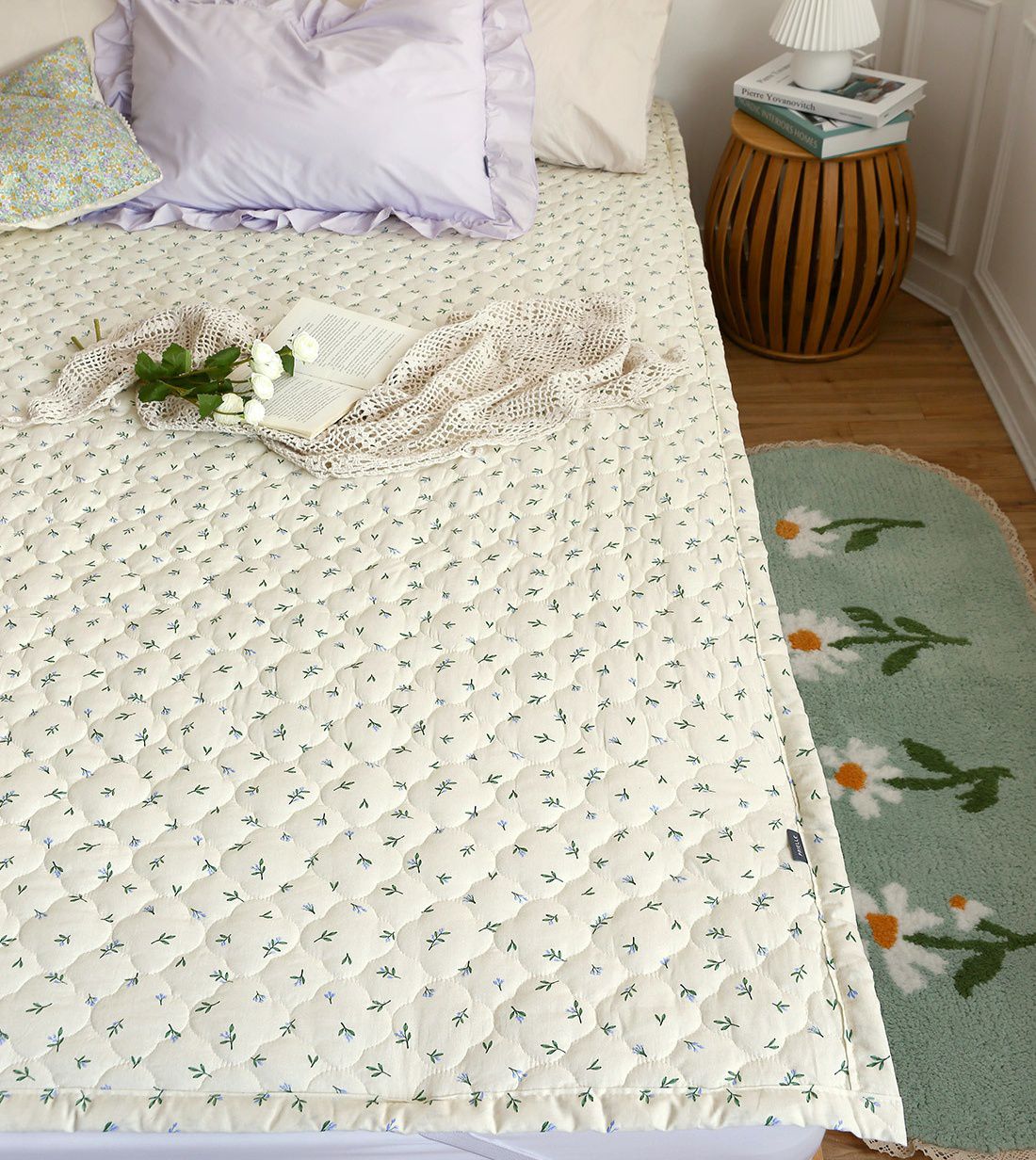 韓國國民防水墊 Prielle 溫暖紫花款