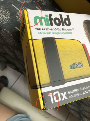 美國 mifold - 隨身安全座椅-福利品-黃色/Yellow