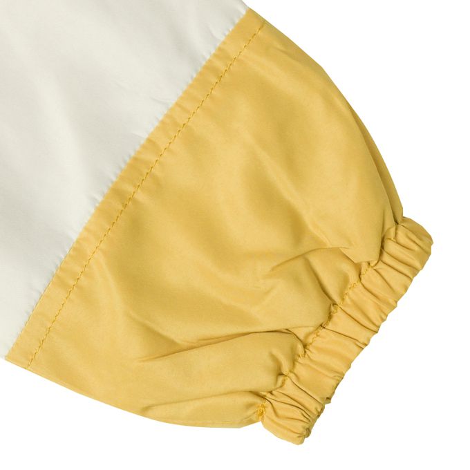 akachan honpo - 撞色拼接外套-淺卡其色