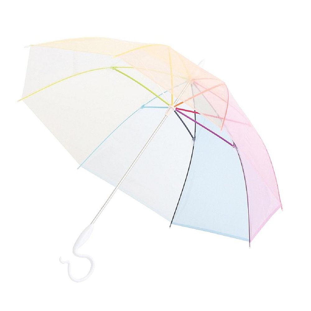 日本Caetla - Evereon 可替換式環保輕量傘-彩虹系列-白色