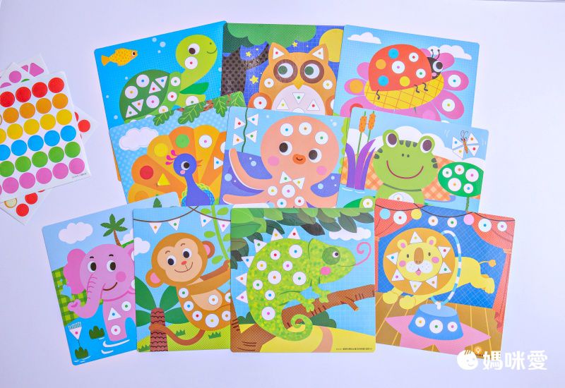 觀察對應貼貼畫-動物樂園