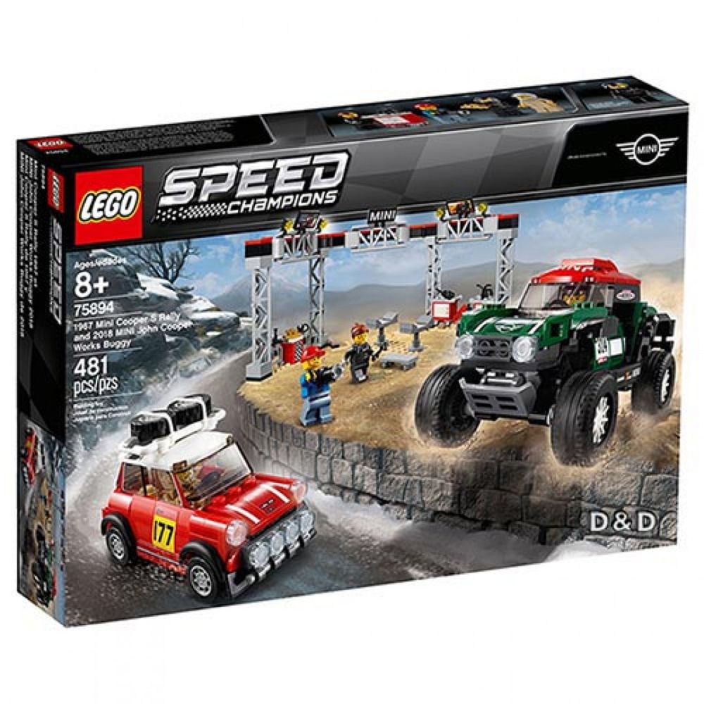 樂高 LEGO - 樂高 SPEED CHAMPION 賽車系列 - 1967 Mini Cooper S Rally and 2018 MINI John Cooper Works Buggy 75894-481pcs