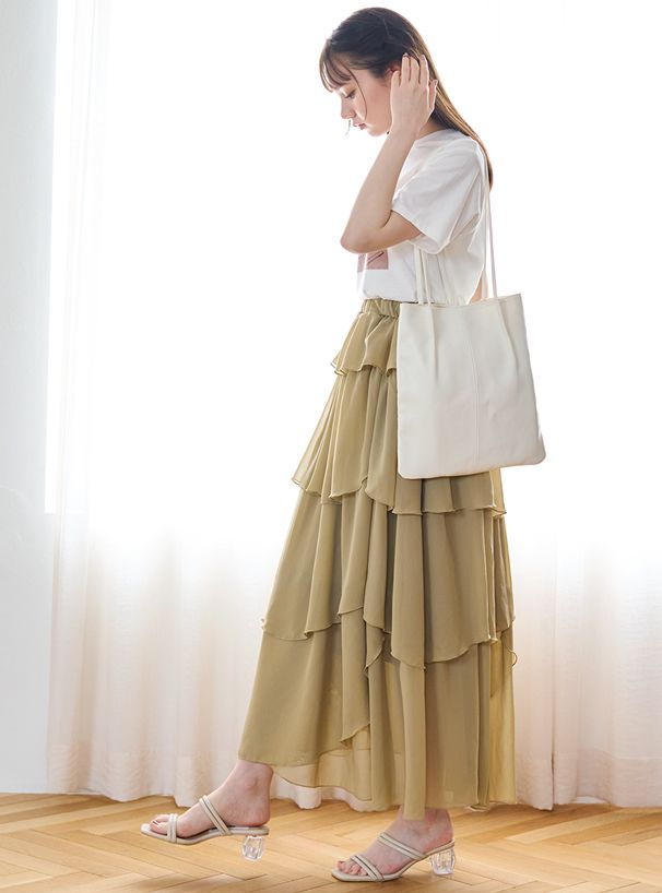 日本 GRL - 簡約百搭仿皮細肩帶肩背包-黑 (F)