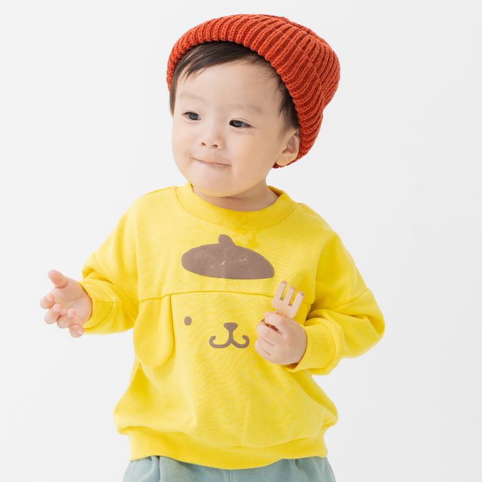 日本 Chil2 - 人氣角色裏毛長袖上衣-卡通人物酷洛米-紫