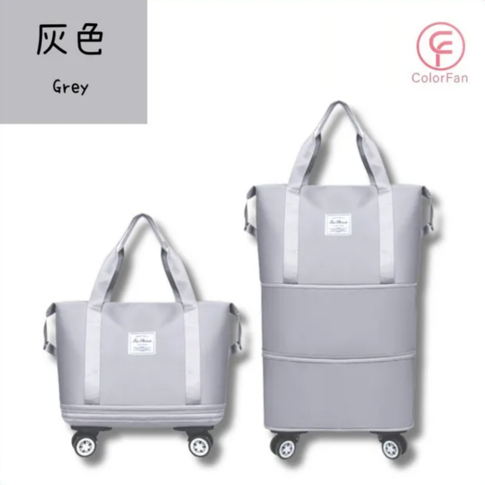 萬向輪旅行懶人包-灰 (F)