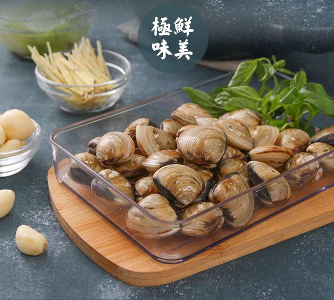 愛品鮮 - 熟凍鮮蛤蜊4包-(350g±10%/包)