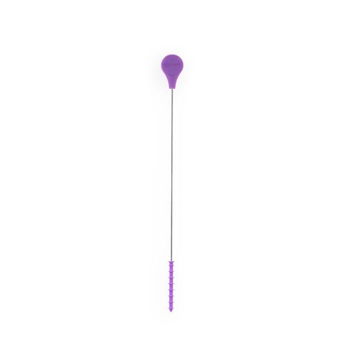 韓國 sillymann - 100%鉑金矽膠吸管專用刷-葡萄紫