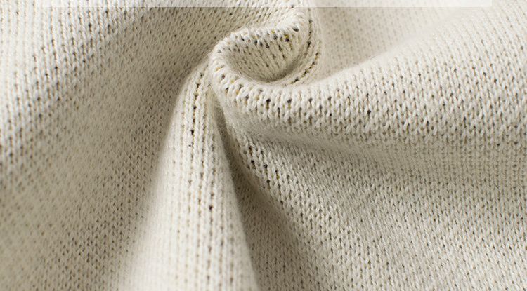 純棉圓領針織長袖上衣-老虎-杏色