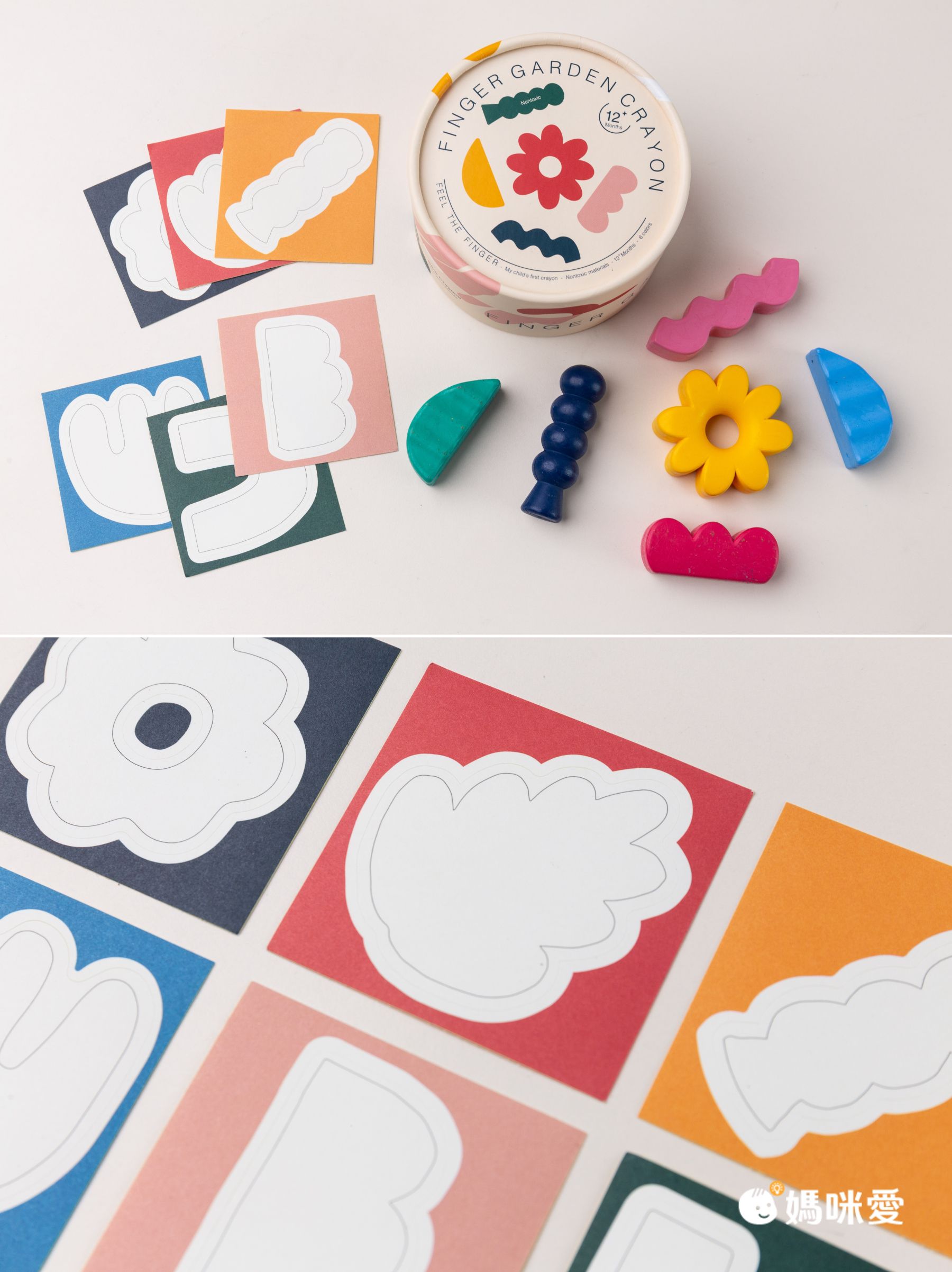 新奇美感體驗！正韓製 專利美型兒童蠟筆【Finger Garden】