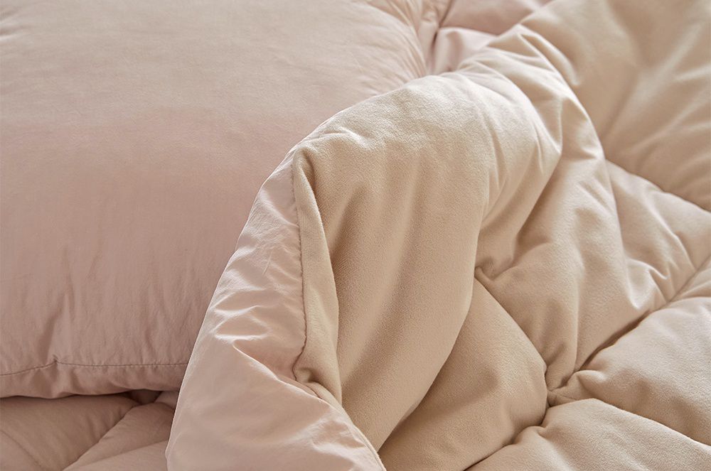 韓國 Maatila - 可水洗刷毛高密度60支棉棉被-草莓拿鐵